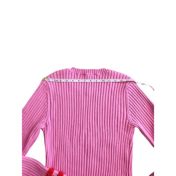 English Factory Pink Ribbed Sweater Women’s L – August Apparel - Picture 7 of 11